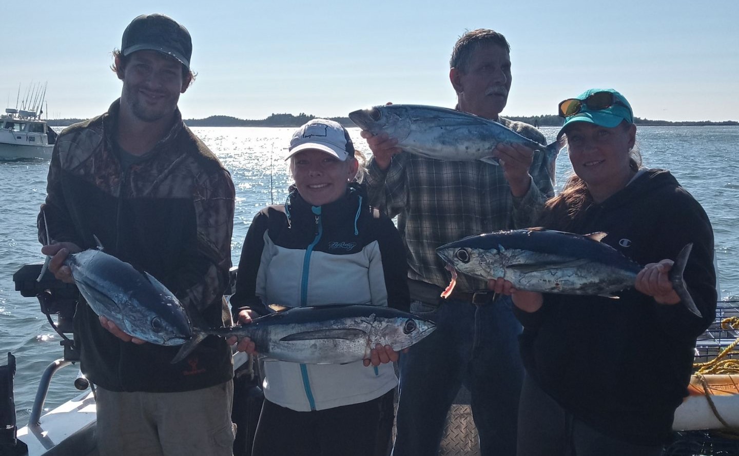 Four Blackfin Tuna, a great catch in OR