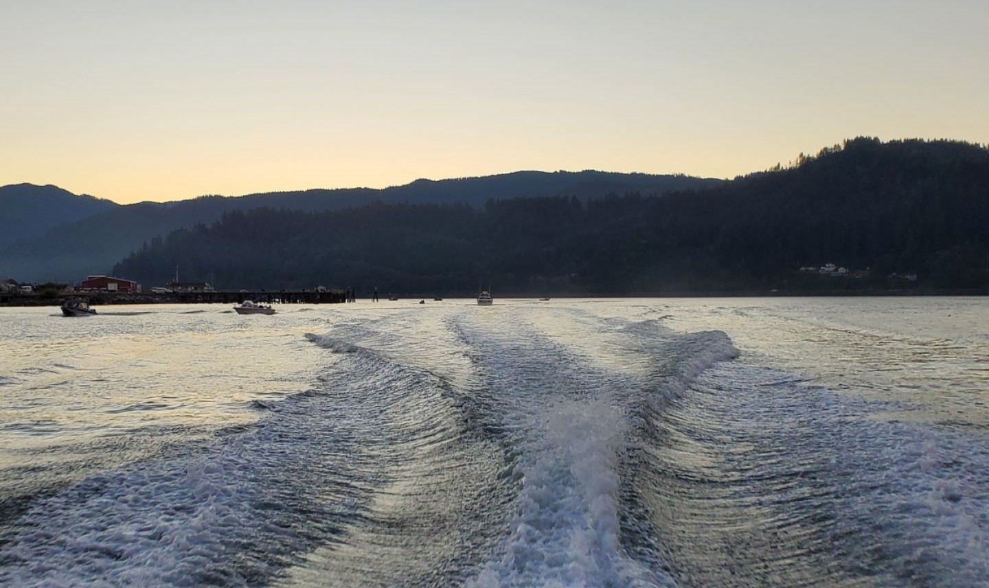 Picturesque coastal town of Garibaldi, Oregon