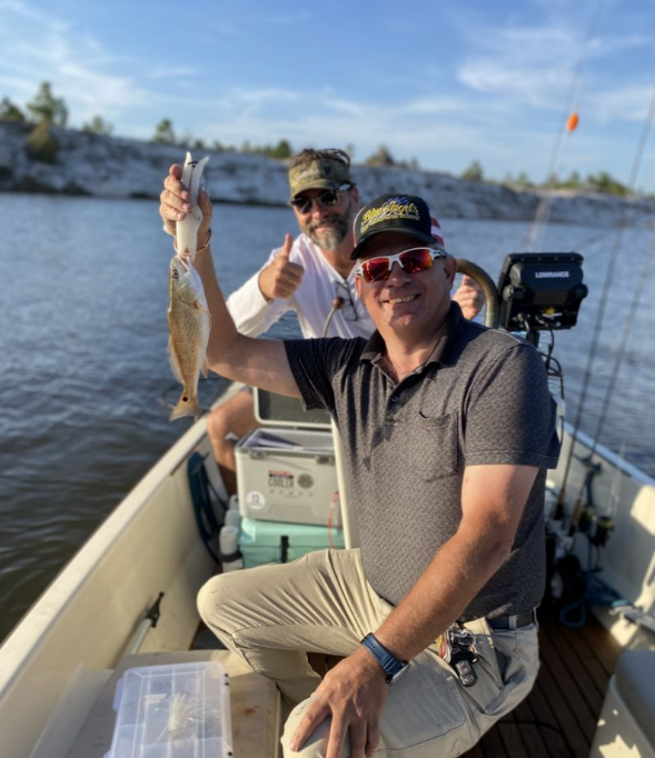 A fishing trip in FL with 2 people