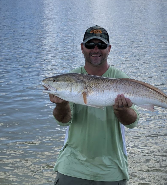 Angler fishing at Port St Joe
