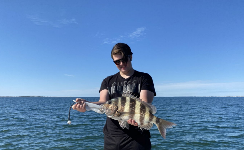 Sheepshead, a 20-inch fish, caught while fishing in Port St Joe