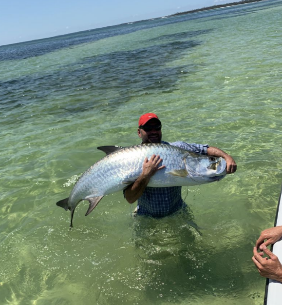 Tarpon fish caught while fishing in Port St Joe