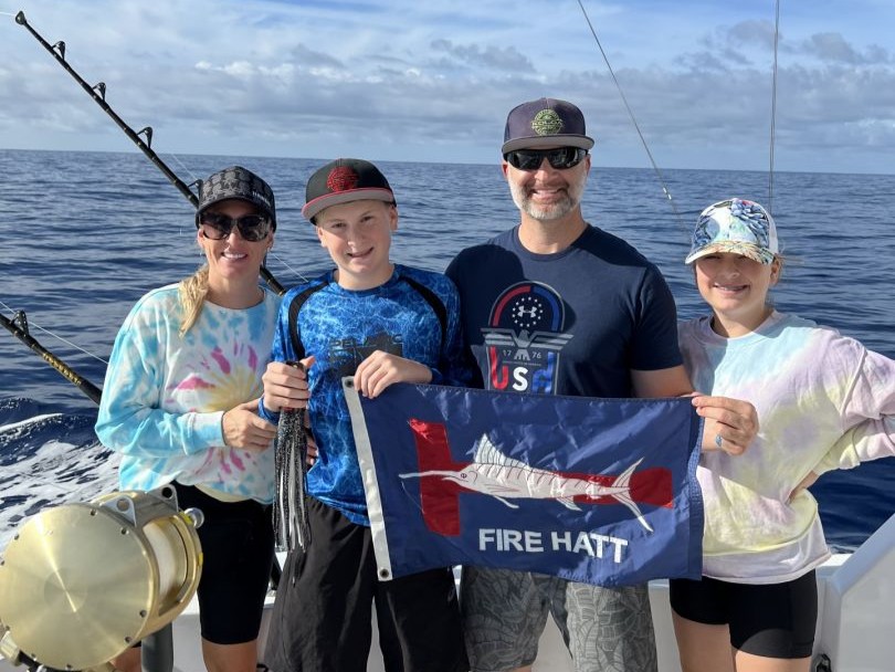 Kona Hawaii offshore fishing charter boat targeting marlin tuna mahi mahi with Captain Chuck Wilson