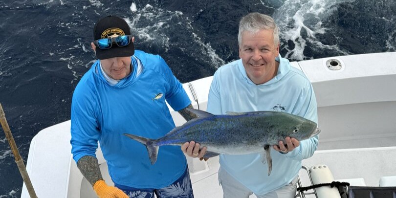Kona Hawaii offshore fishing charter boat with fighting chairs for marlin tuna fishing trips