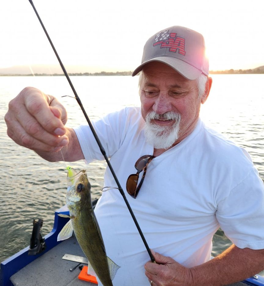 Angler fishing in Duchesne
