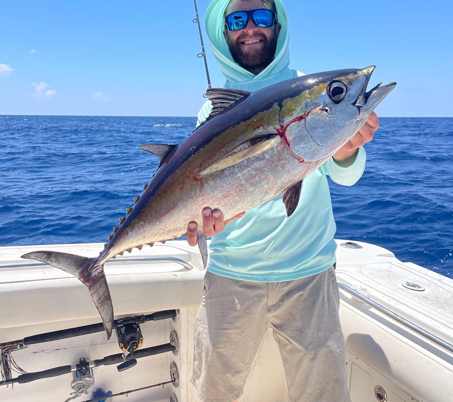 Angler with fishing rod in FL