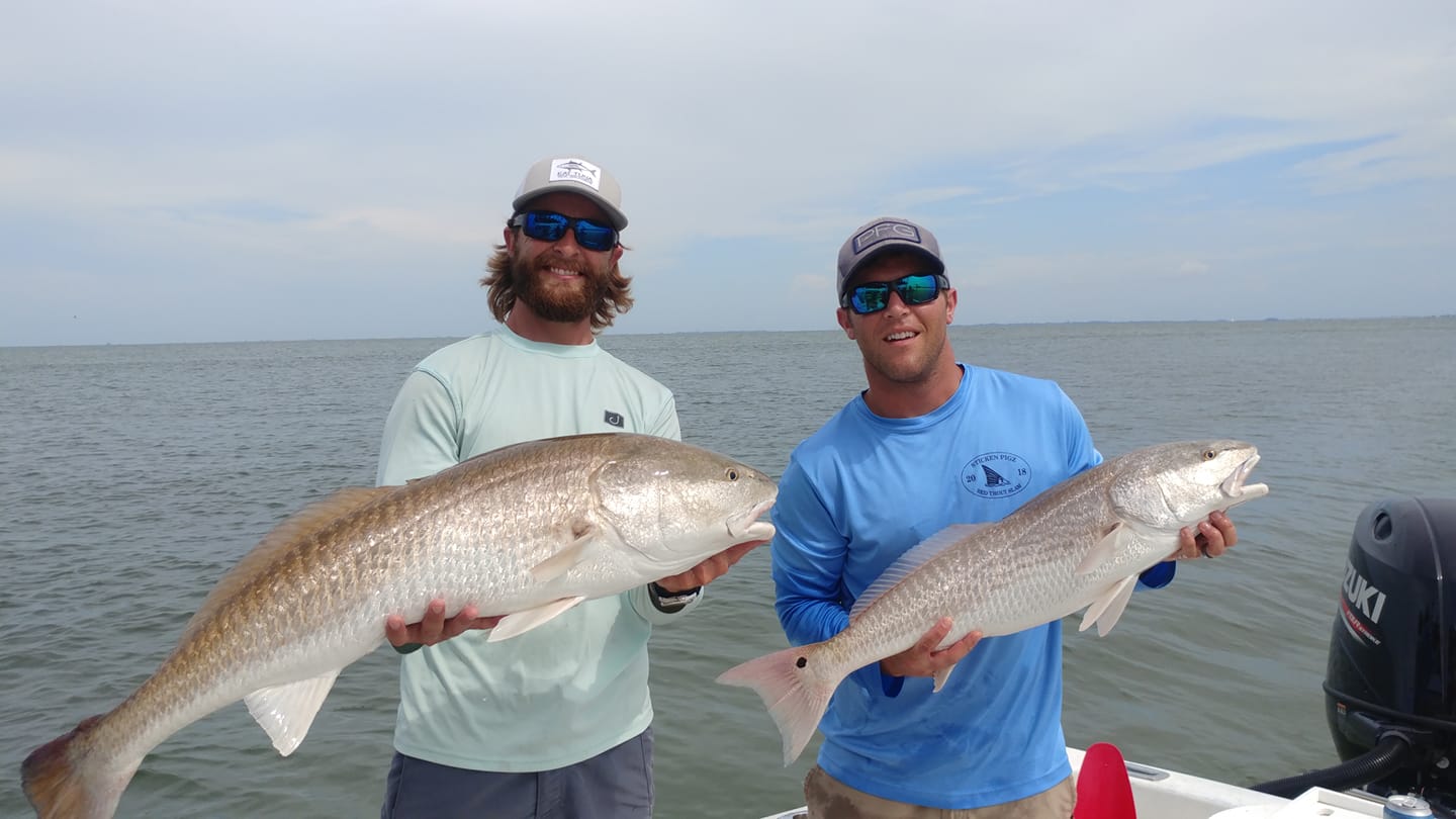 Redfish caught in Bradenton, Florida during a fishing trip