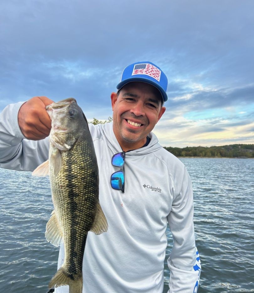 Spotted bass caught while fishing in Branson MO