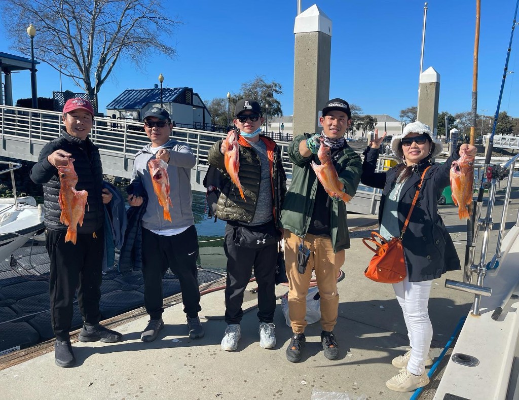 5 fish caught on fishing trip in CA