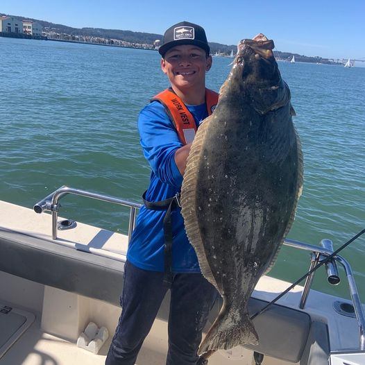 European flounder, 36-inch catch, fishing in Richmond