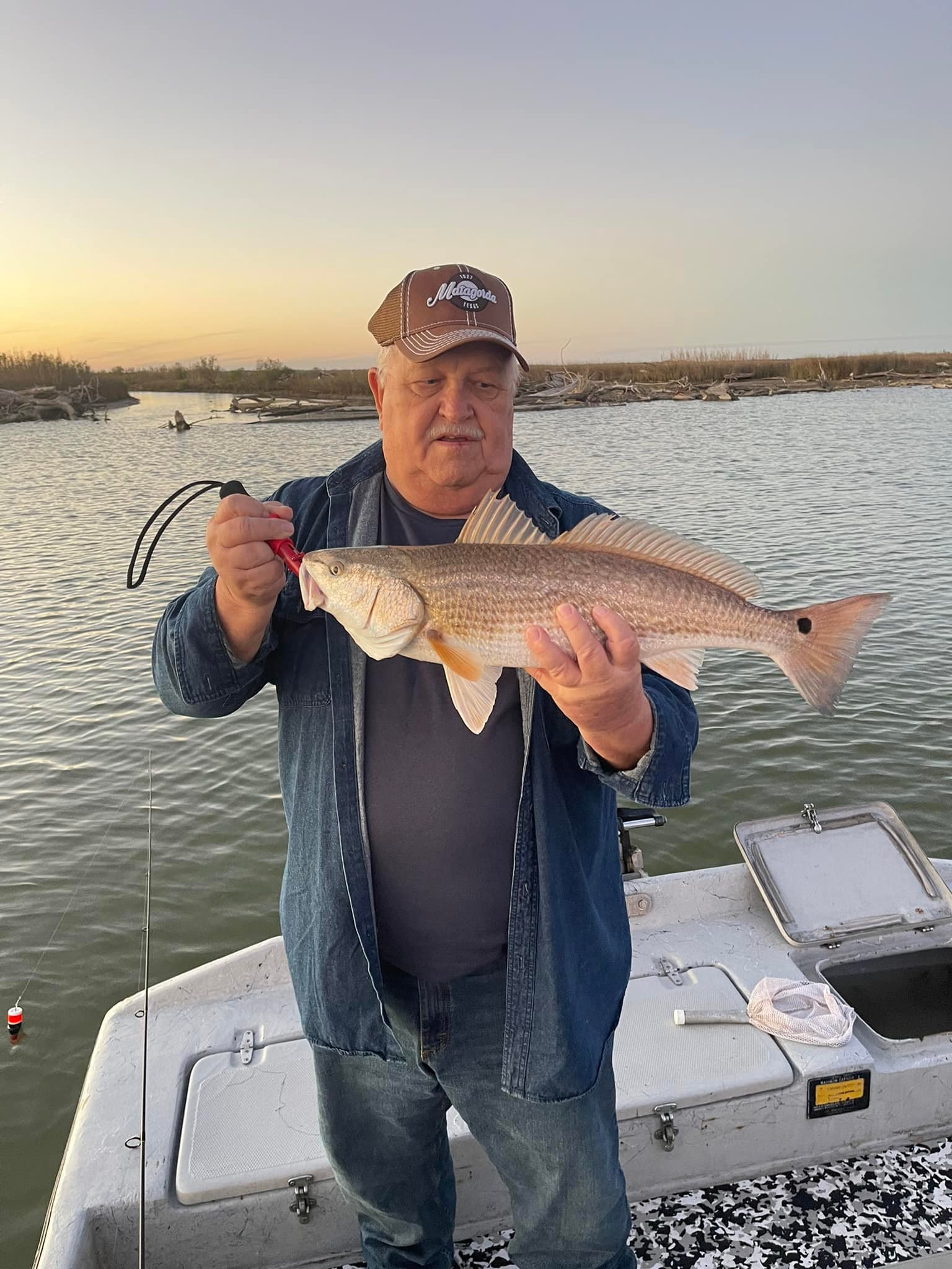 Redfish caught in Palacios, fishing and hunting