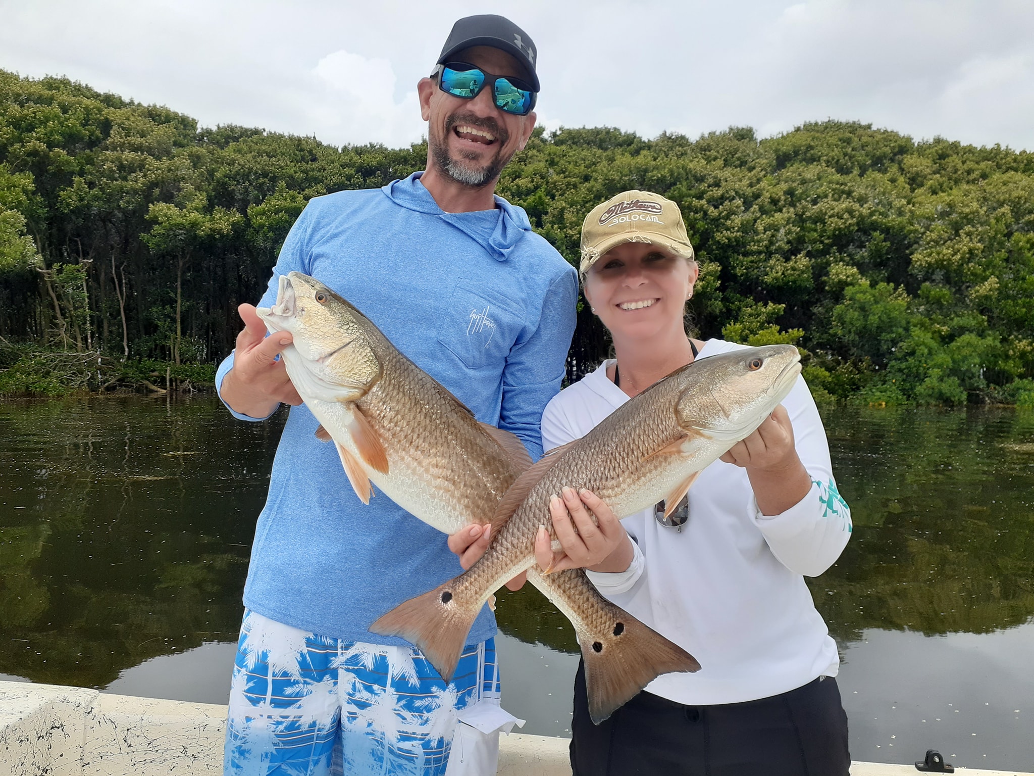Two anglers fishing in FL