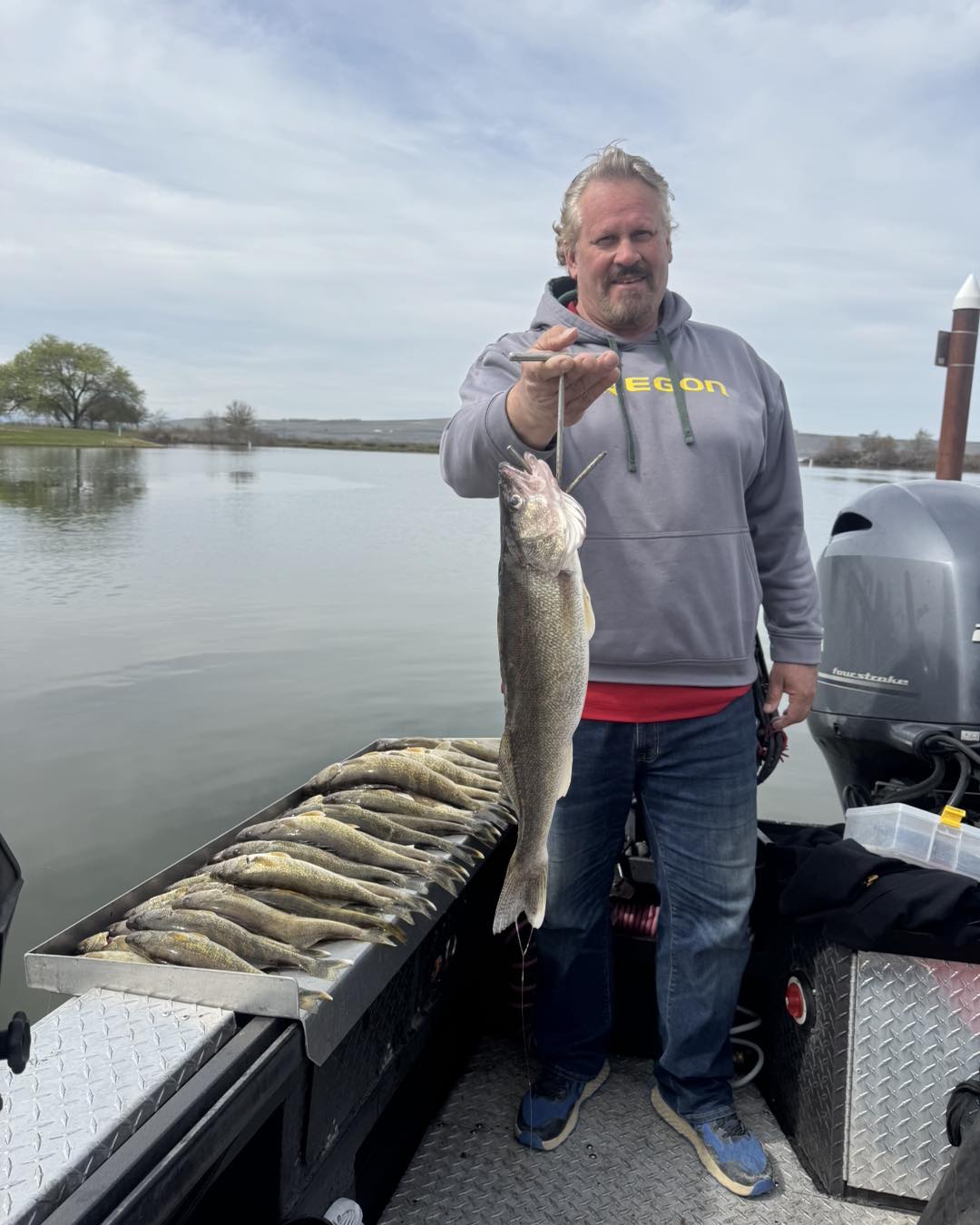 Angler with a big 21-inch fish in OR