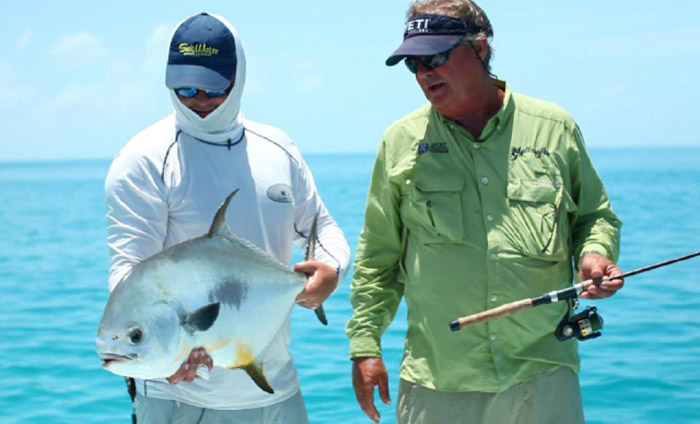 Permit fish caught in FL by fisherman