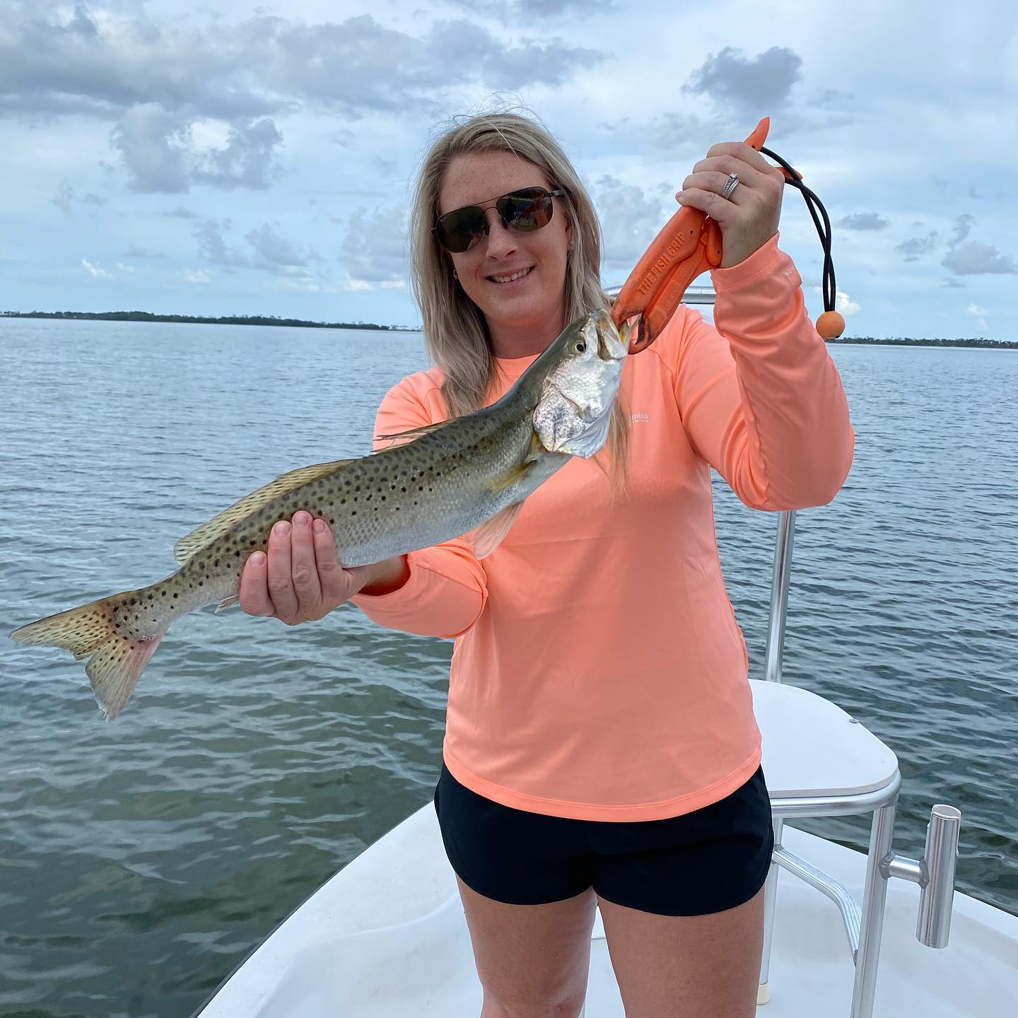 One happy angler with a big 21-inch catch in Port Saint Joe