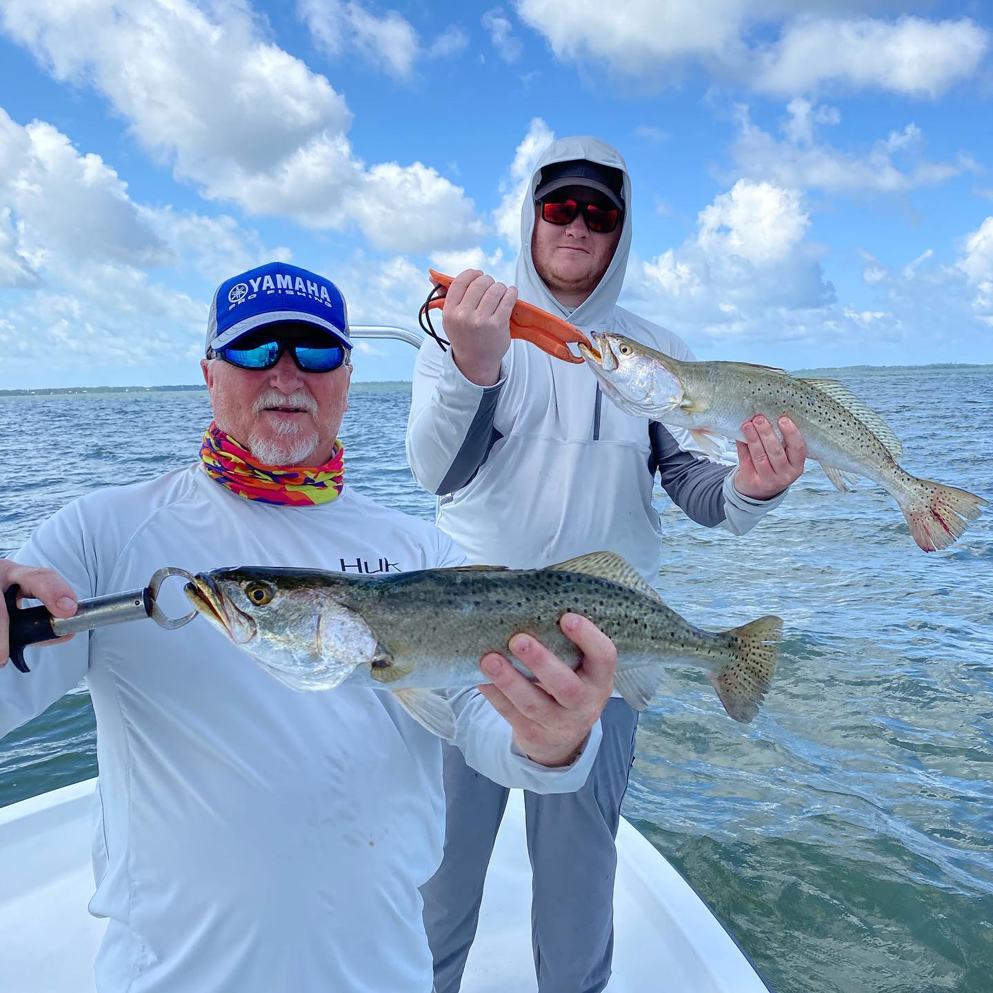 Two spotted weakfish, 19 inches long, caught in FL