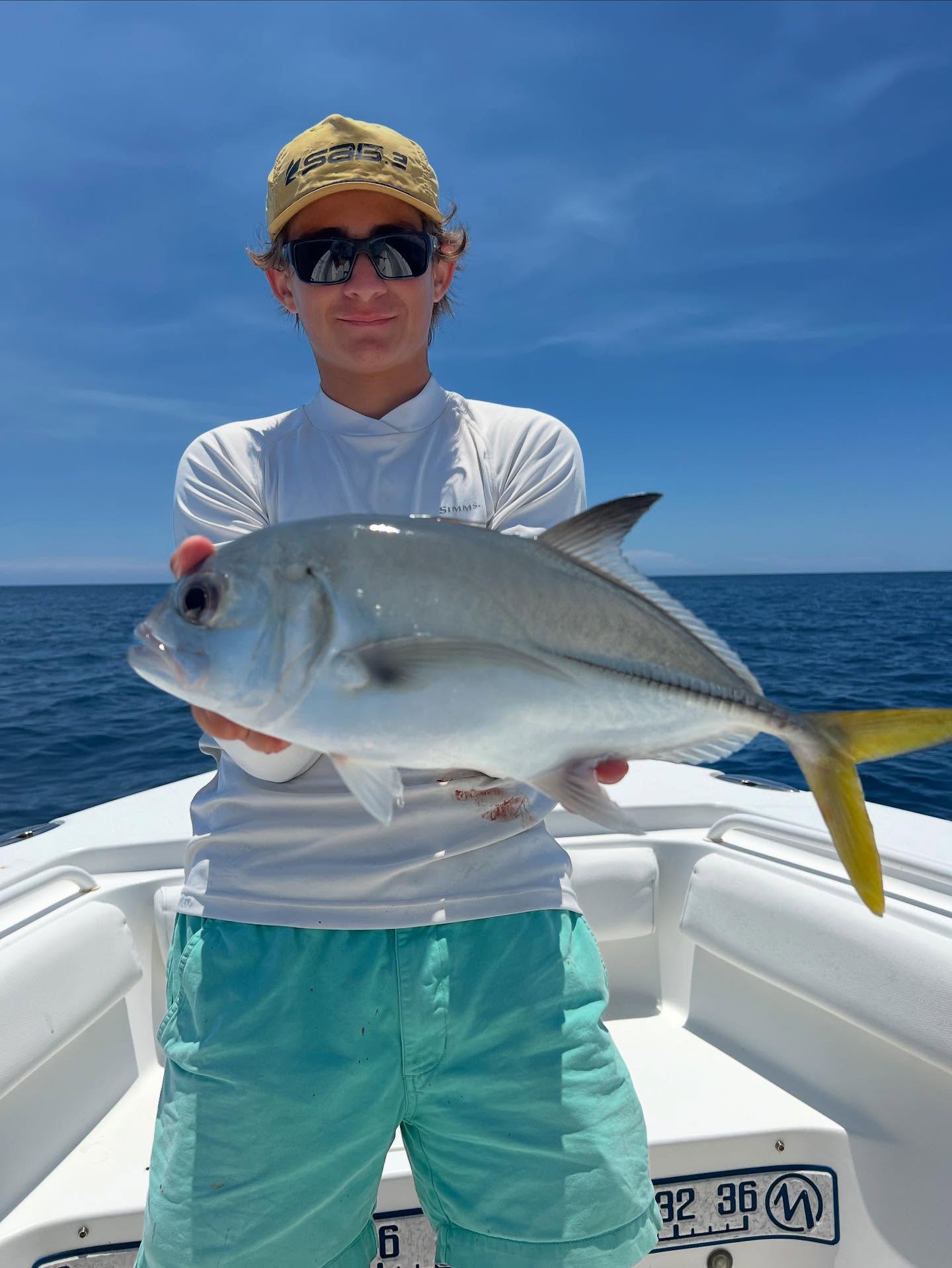 A bigeye trevally, a 25-inch fish, caught while fishing in FL