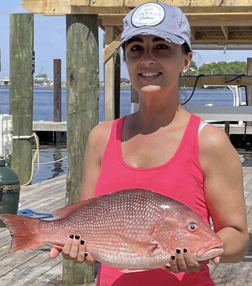 One person fishing at Orange Beach