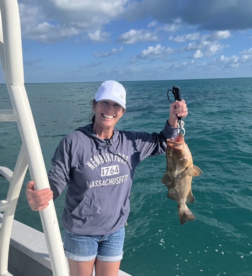 Red grouper caught while fishing in Key Largo FL waters