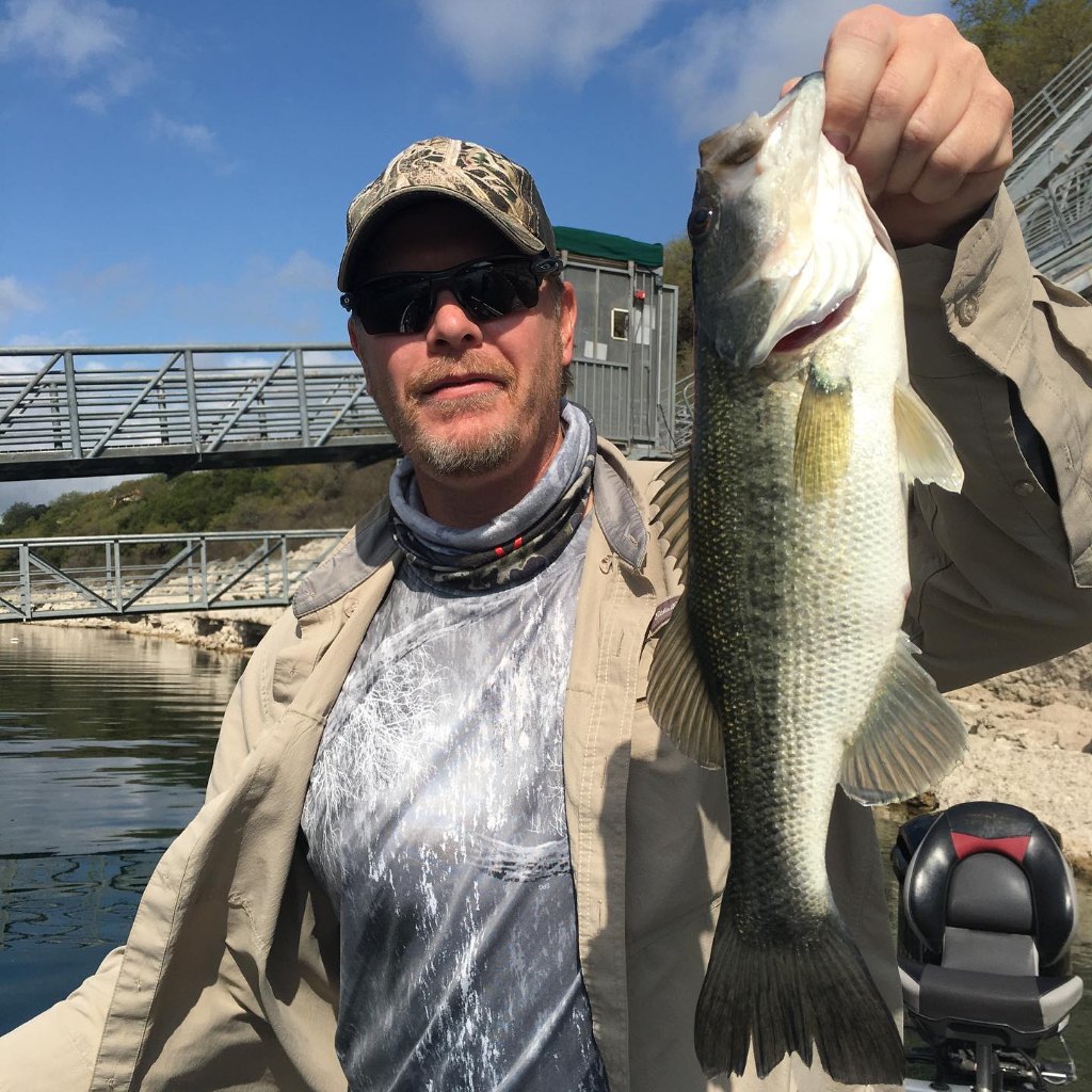 Largemouth bass caught in TX
