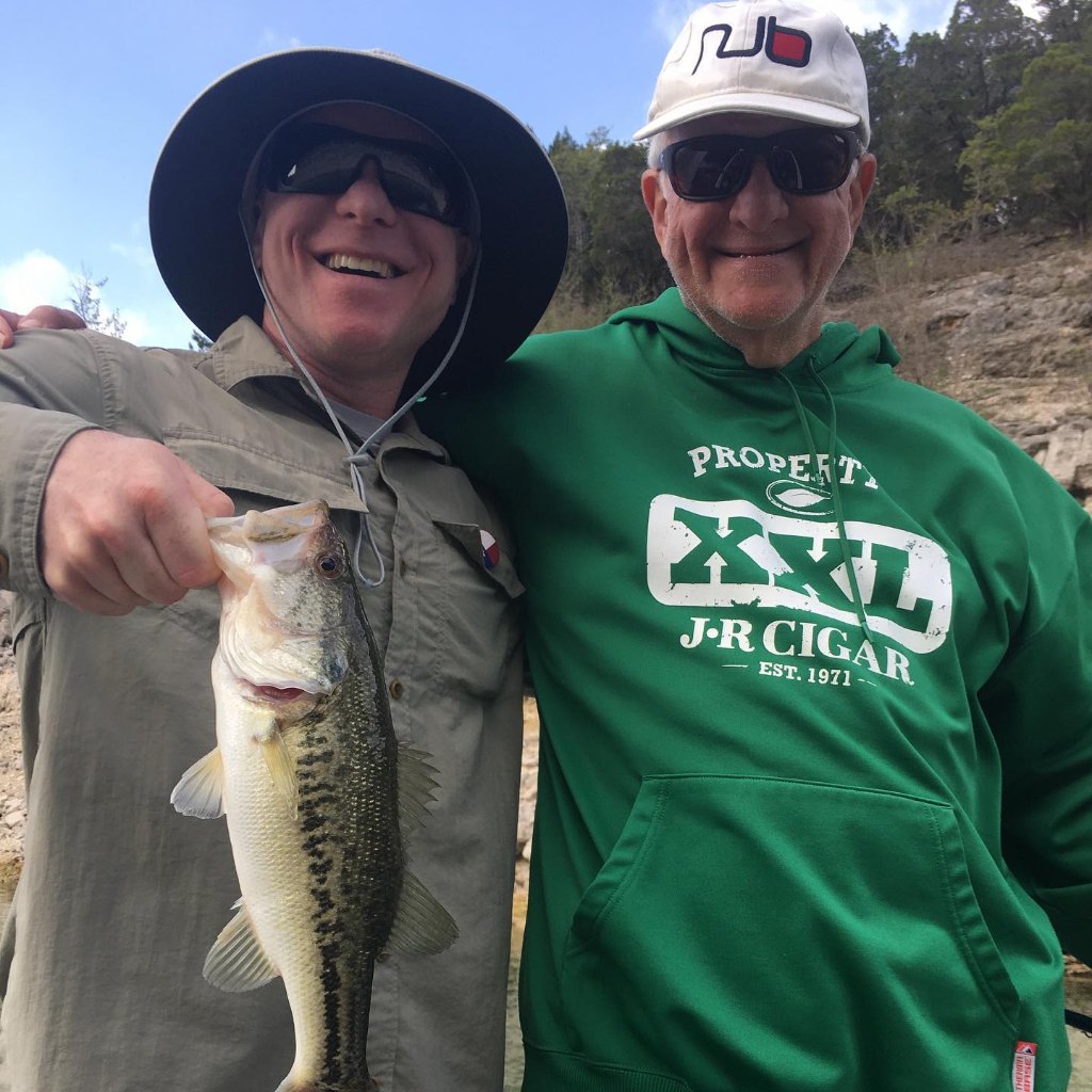 A single largemouth bass caught in Leander