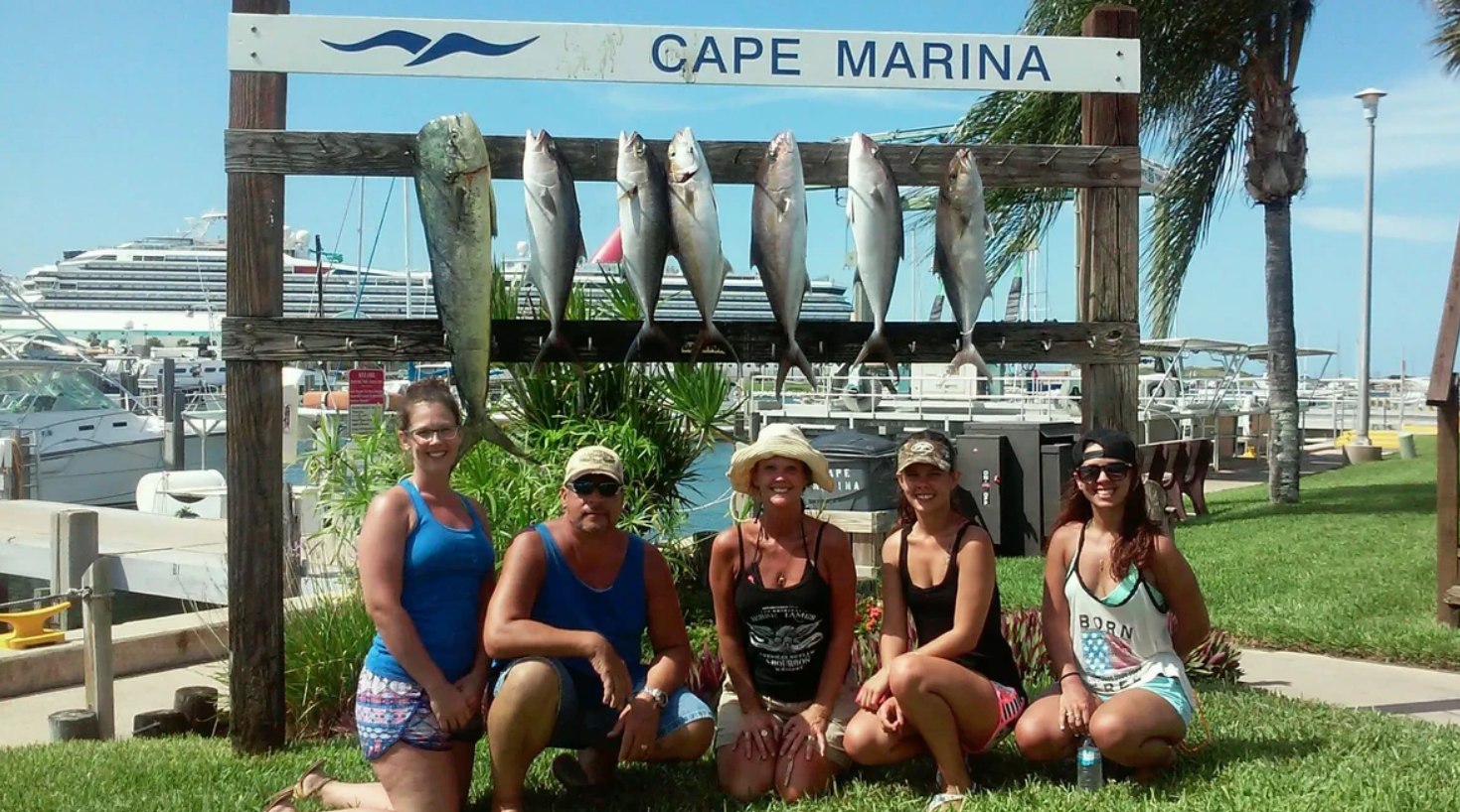 7 blue runner and bluefish caught fishing in FL