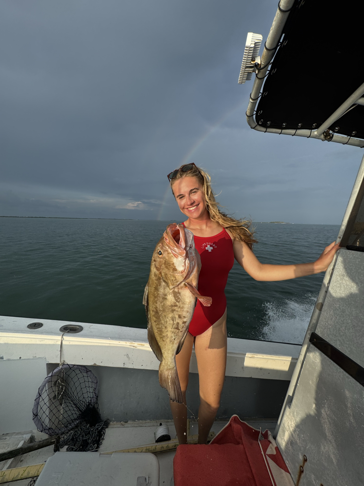 Red grouper caught while fishing in Summerland Key, Florida