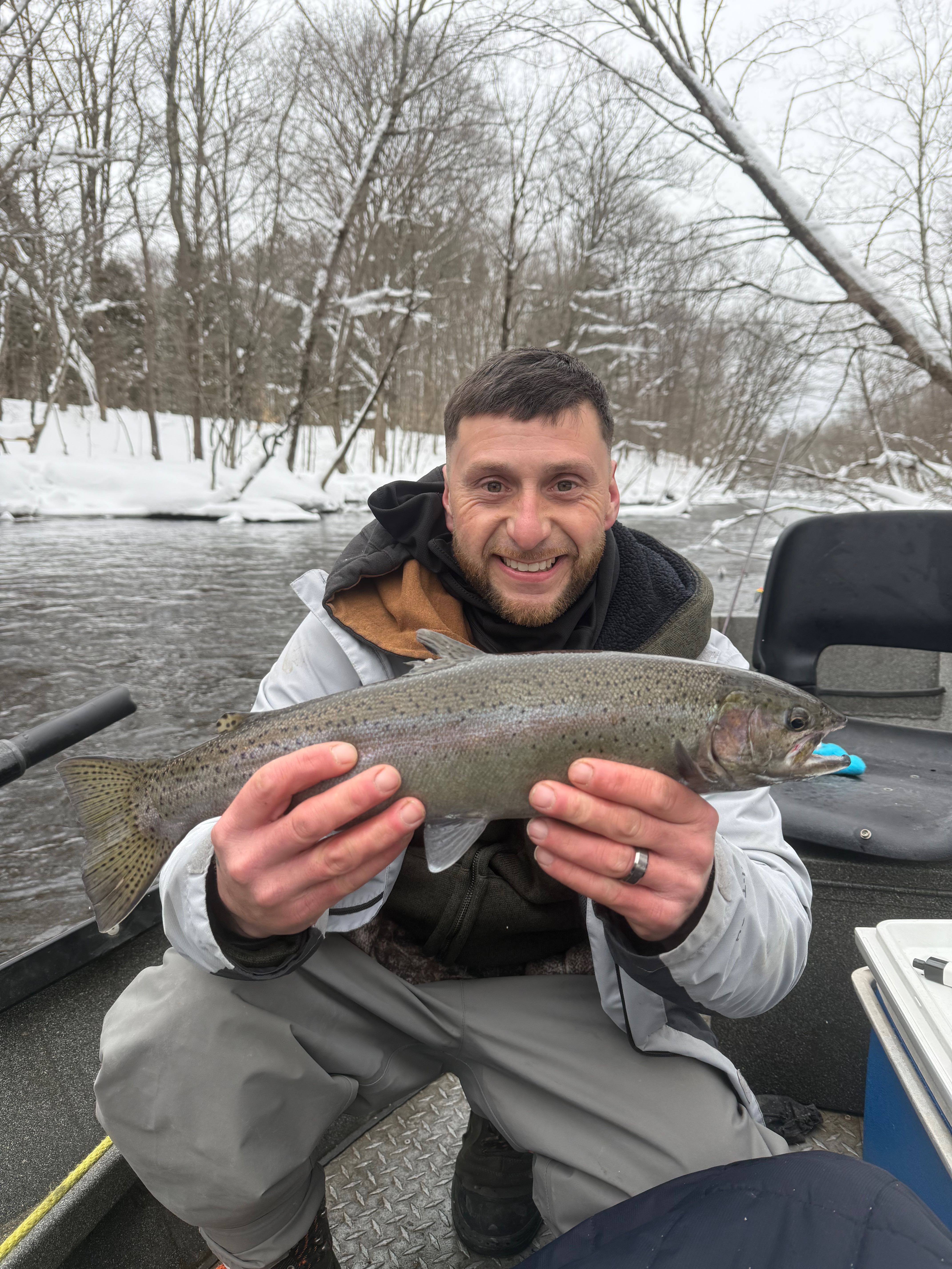 Rainbow trout fishing in NY