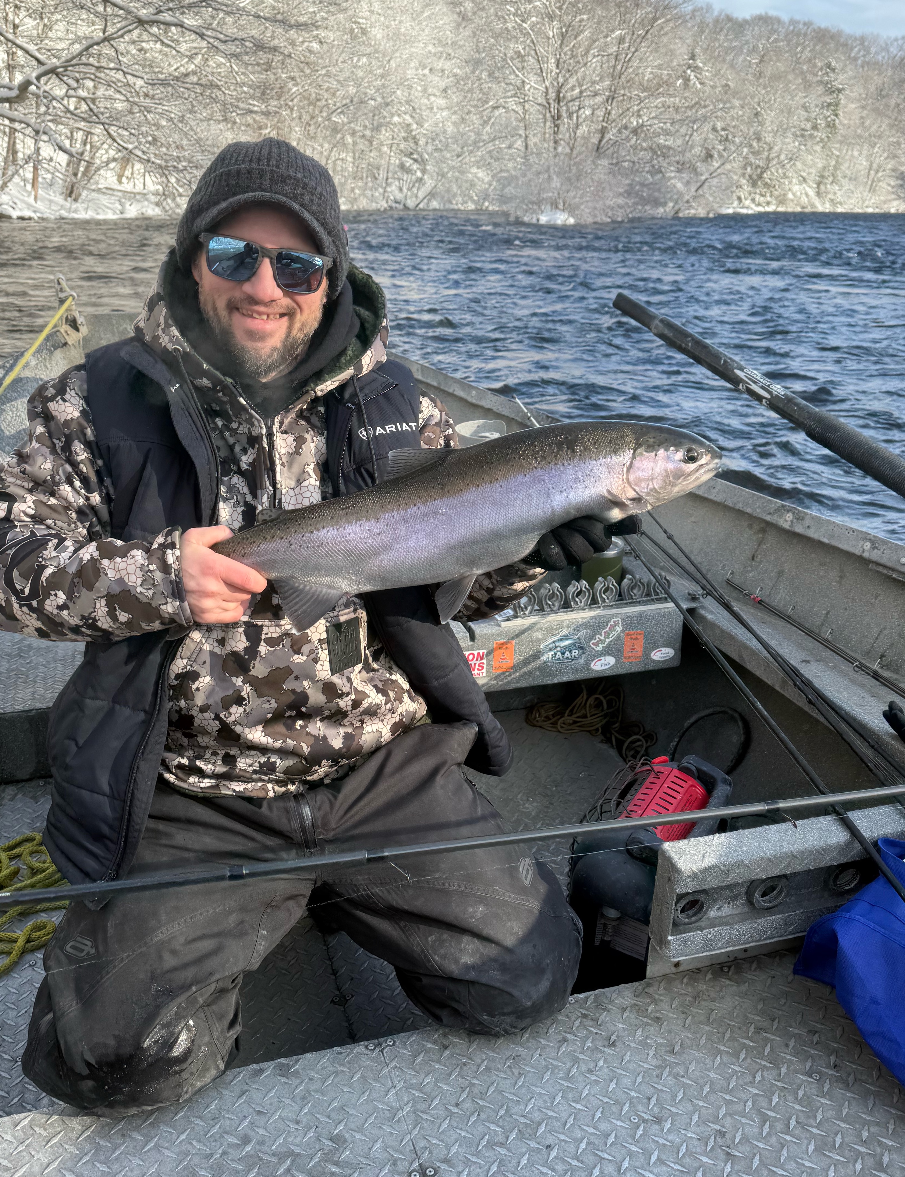 Angler with Rainbow Trout in Mexico