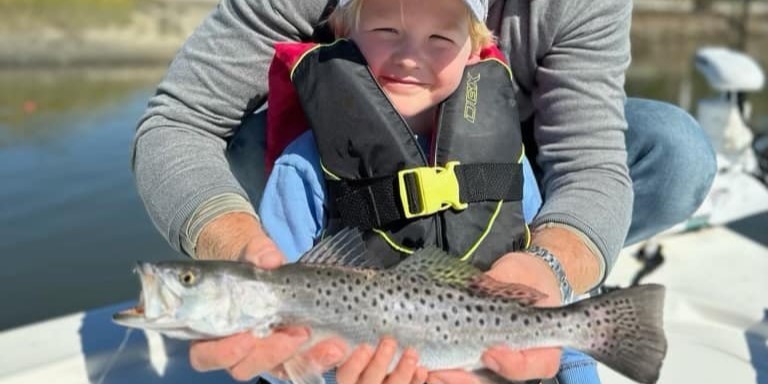 Spotted Weakfish, 20 inch fish caught on Wadmalaw Island