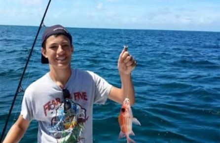 Lone angler fishing in Honolulu