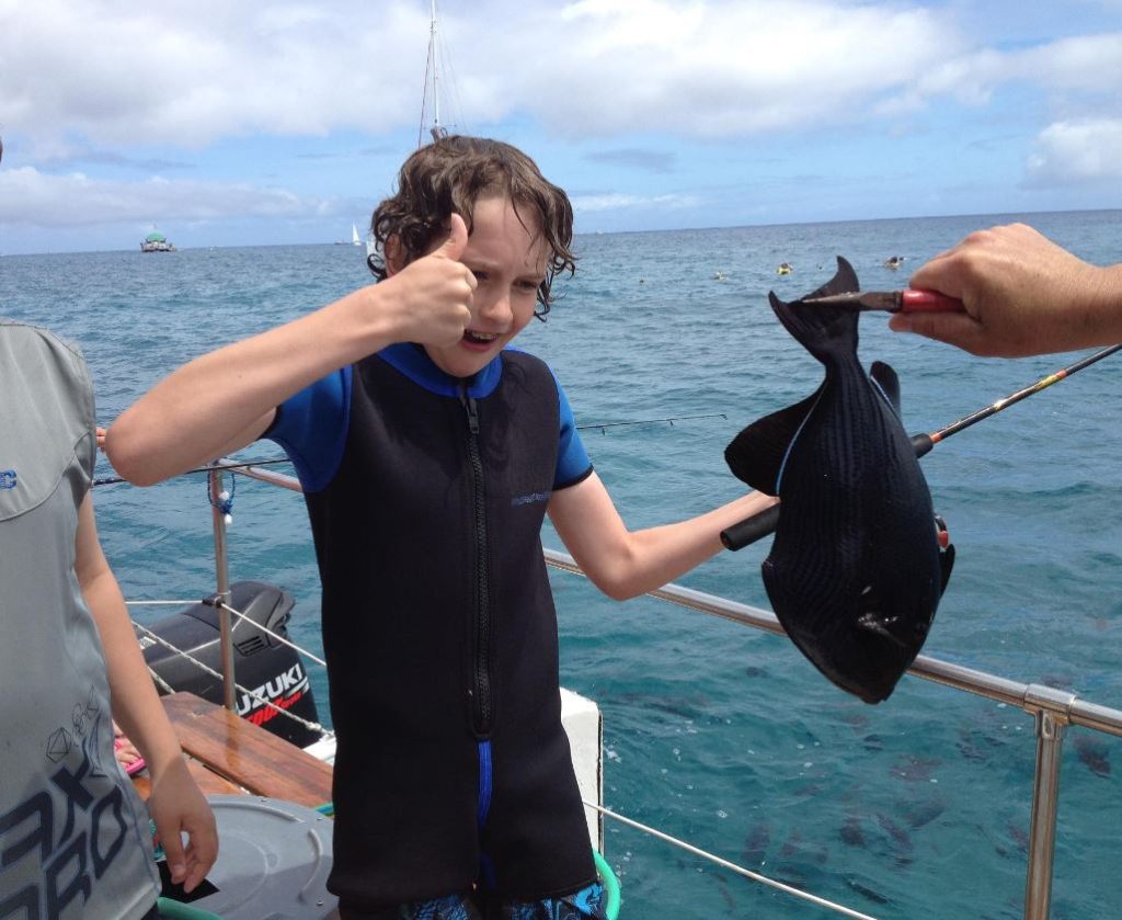 One person fishing in HI