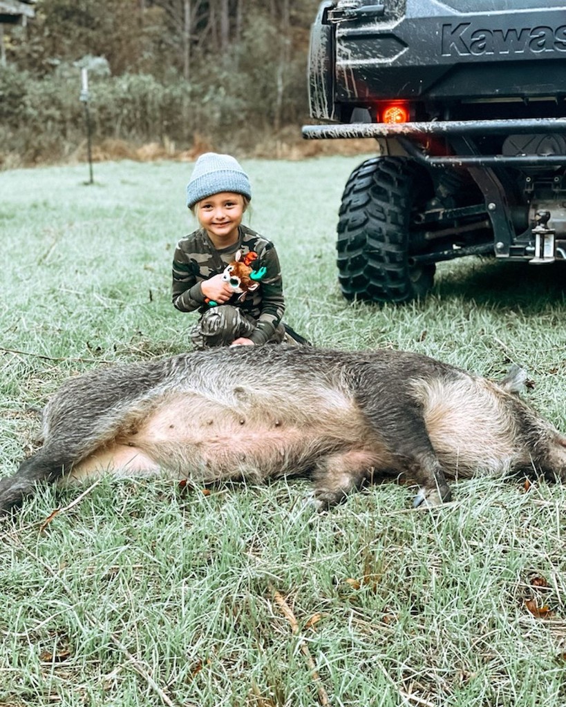 One hunter in Ponchatoula hunting