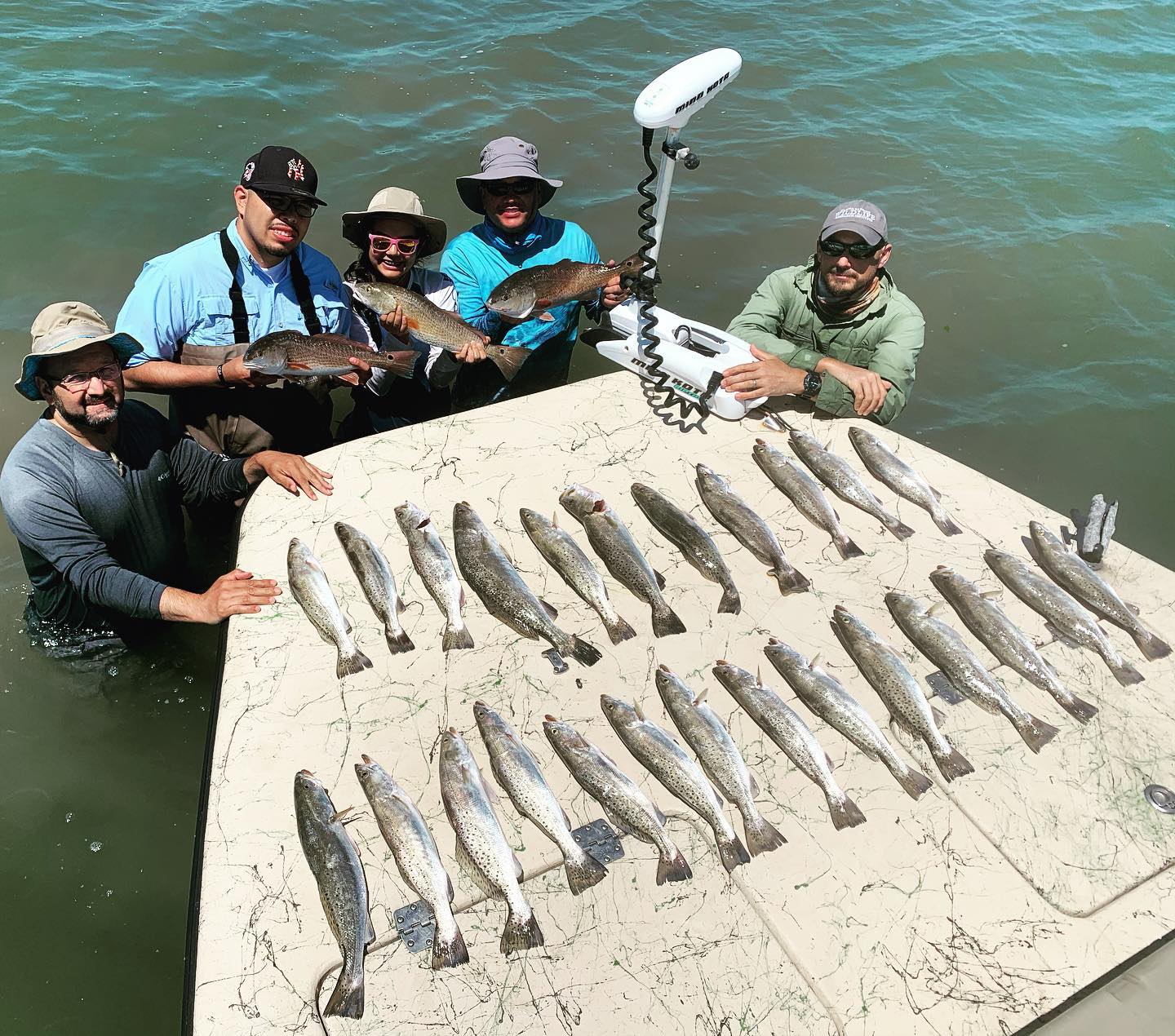 10 spotted weakfish and redfish caught in Port O'Connor