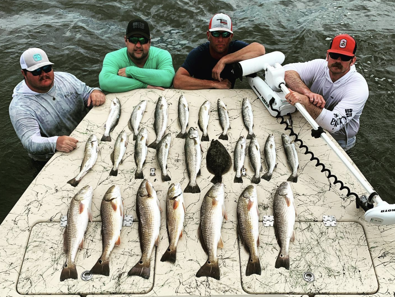 Redfish catch in Port O'Connor