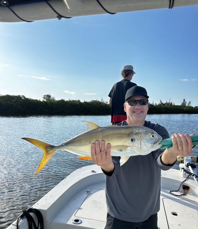 Crevalle Jack fish caught while fishing in FL