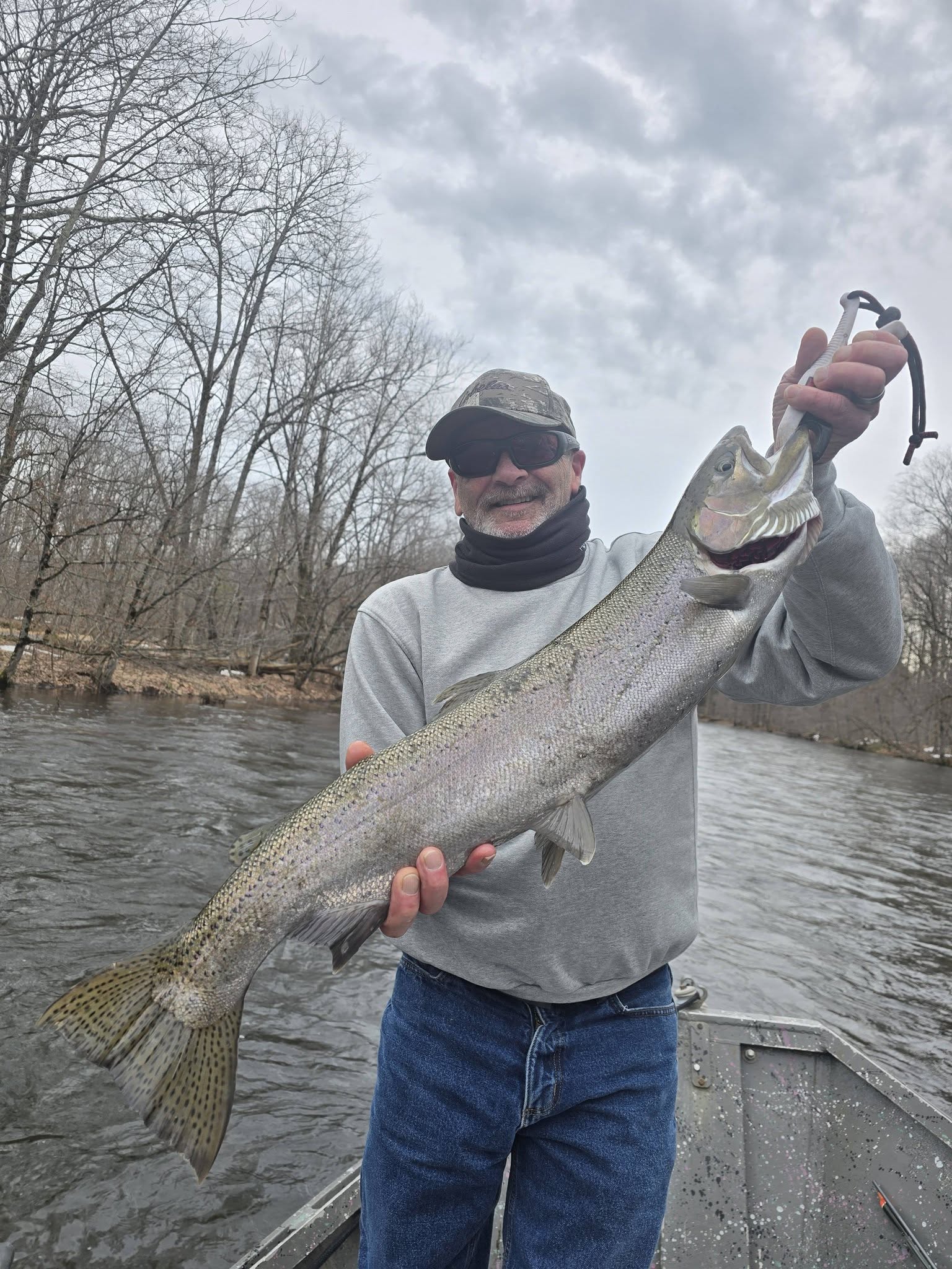 Chinook salmon caught while fishing in Altmar NY