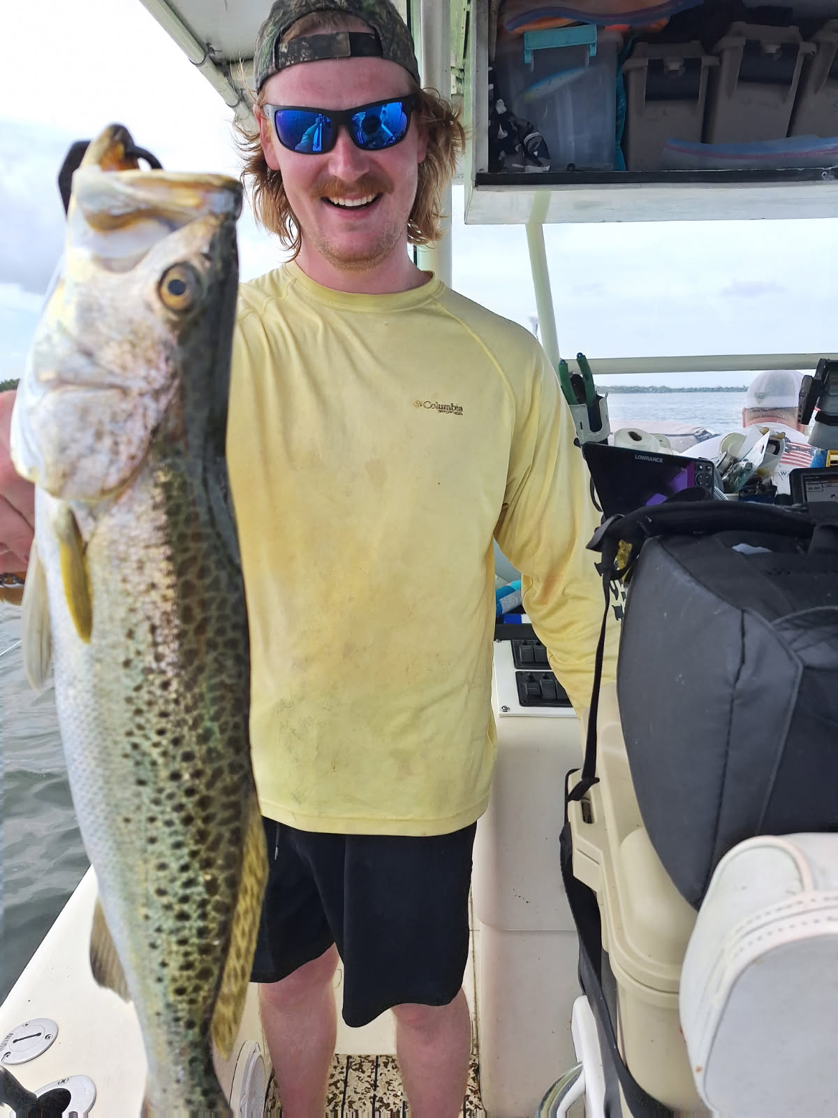 Spotted weakfish caught while fishing in Riverview
