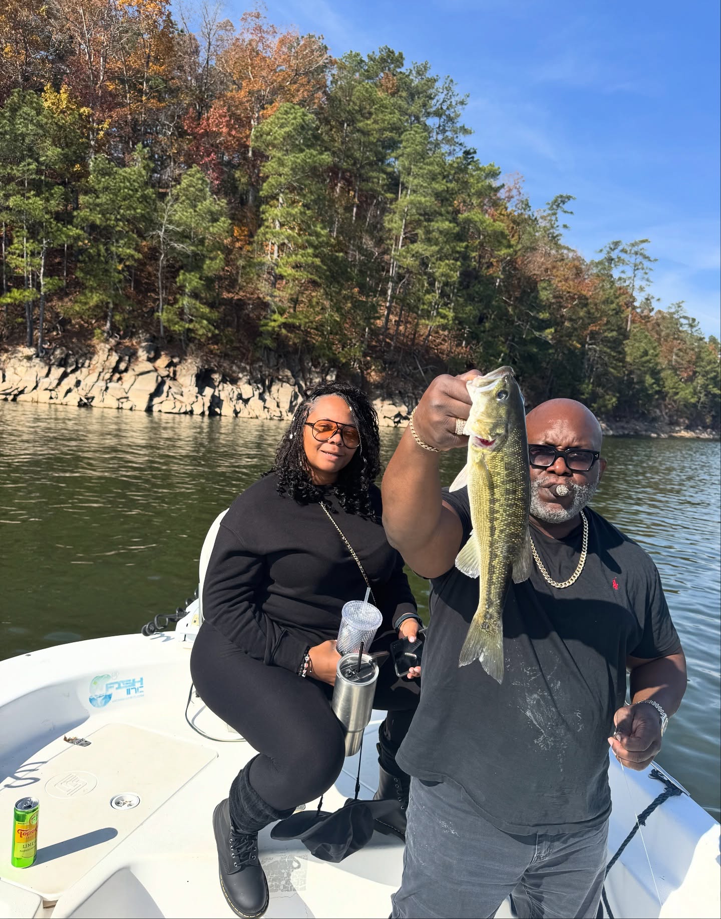 Largemouth bass caught while fishing in Atlanta