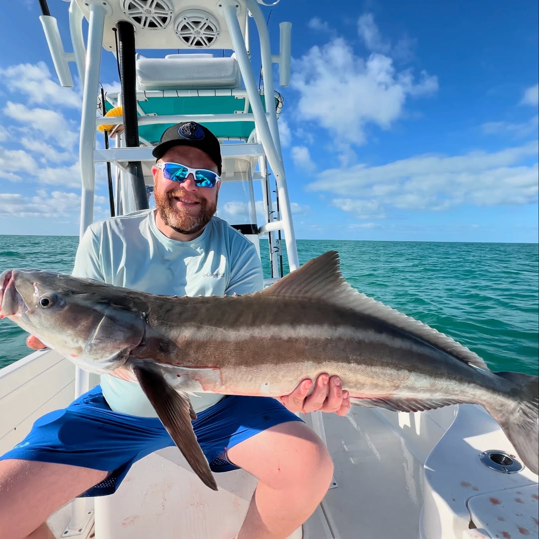 Cobia fish caught while fishing on Stock Island