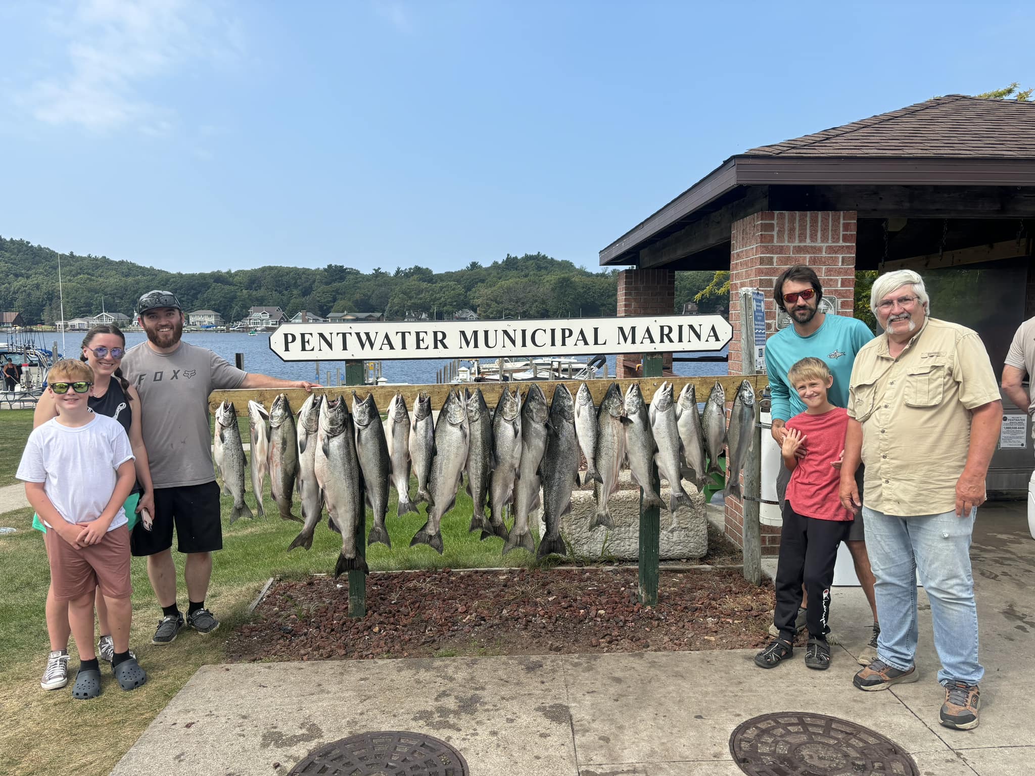 2-day Lake Michigan salmon fishing charter boat for up to 6 guests targeting trout species