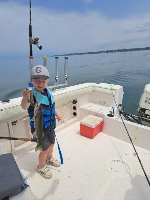 Angler enjoying fishing trip in OH