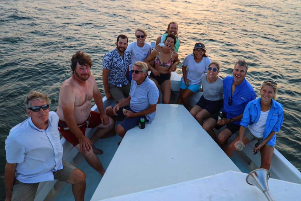 Group of 11 people fishing in VA