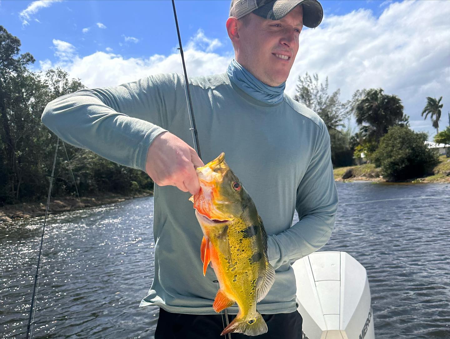 Single angler fishing in Naples