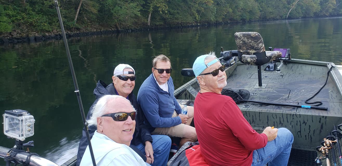 Four people fishing in Missouri