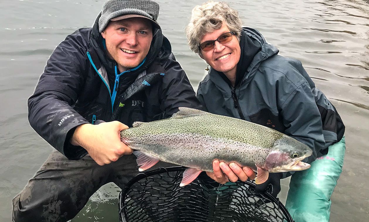 Rainbow Trout caught during fishing in Alaska