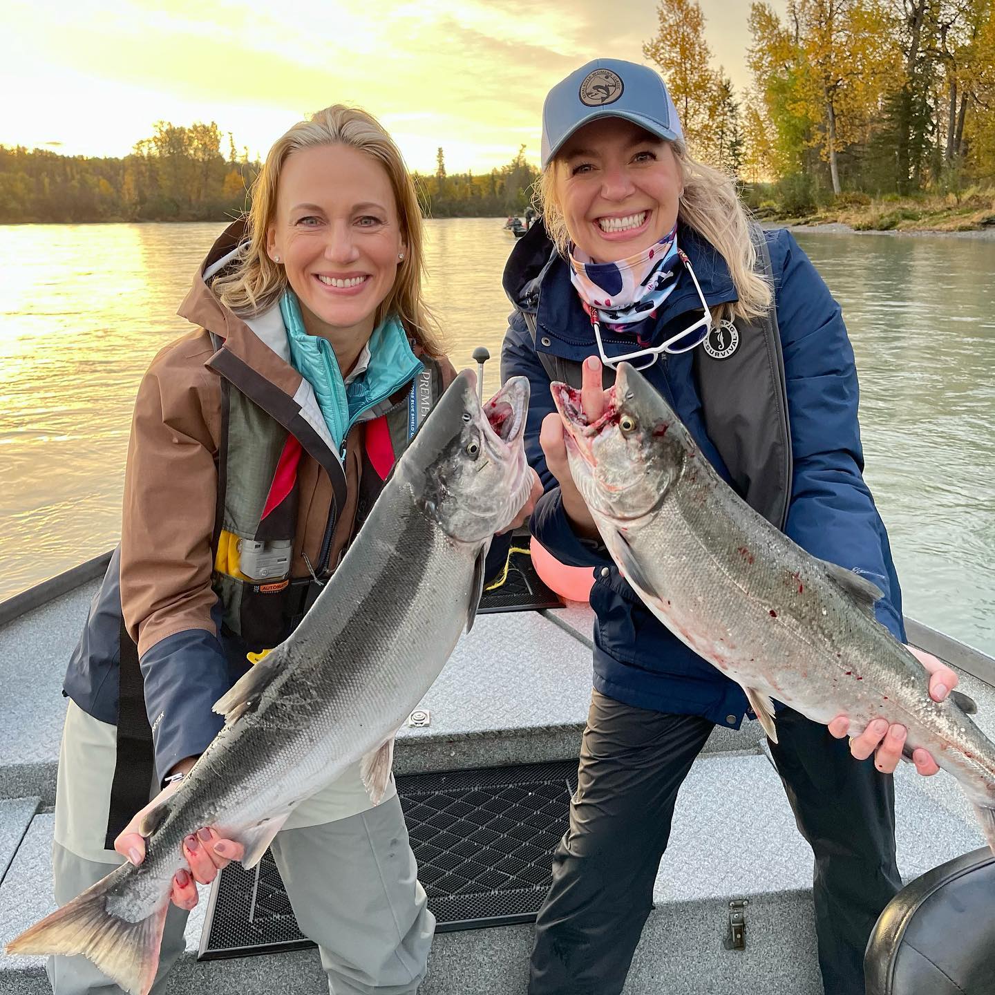 Two Chinook salmon caught fishing in AK