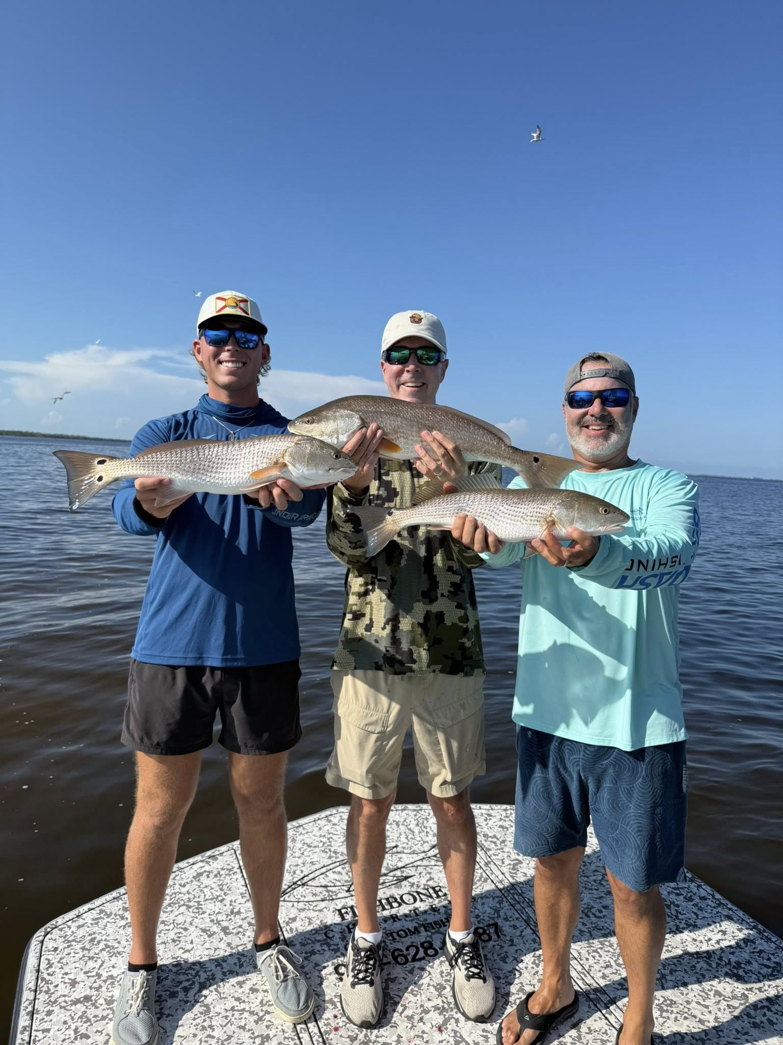 Three redfish caught in FL