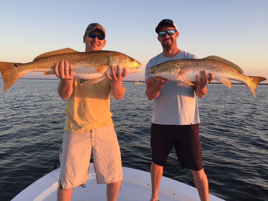Two large redfish caught in FL