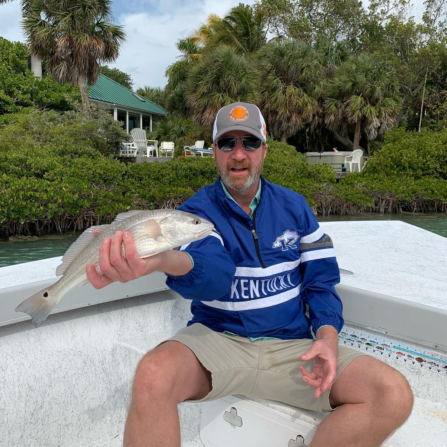 A lone angler fishing in Florida